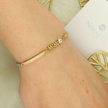 Bransoletka Nomination Milleluci – MAMA Żółte Złoto PVD z Cyrkoniami (3).jpg